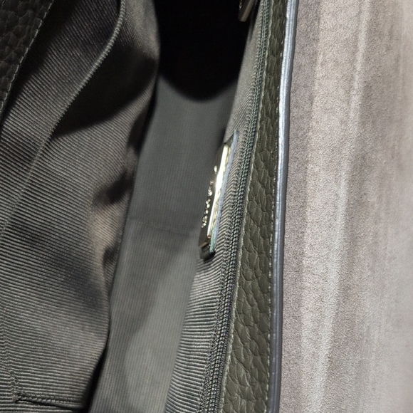 Furla Black Leather Crossbody Bag Beautiful Clean Adjustable Strap Purse Italy - Picture 14 of 16